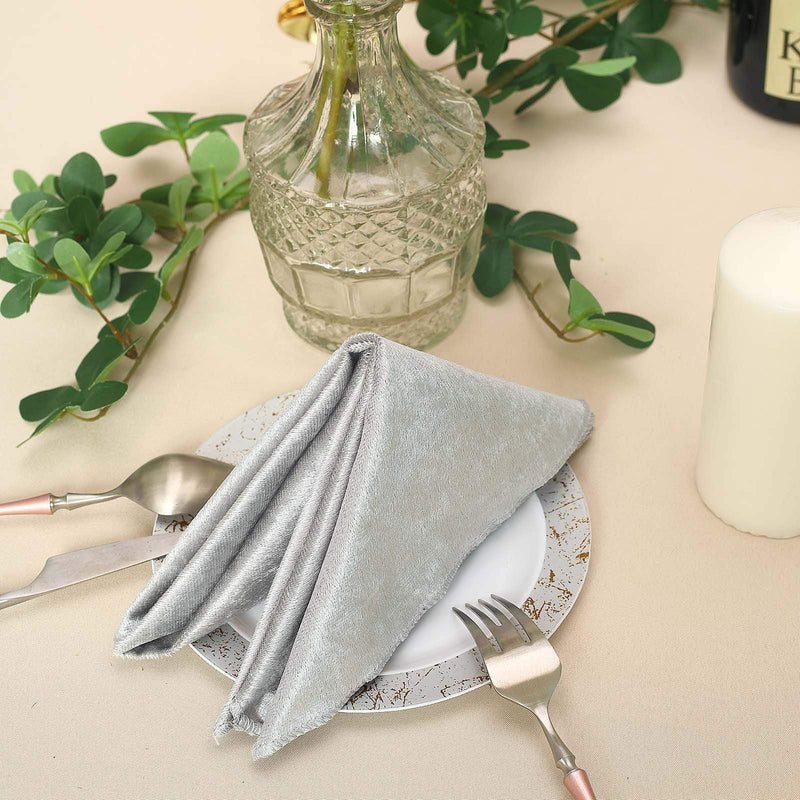 5 pcs 20"x20" Premium Velvet Napkins