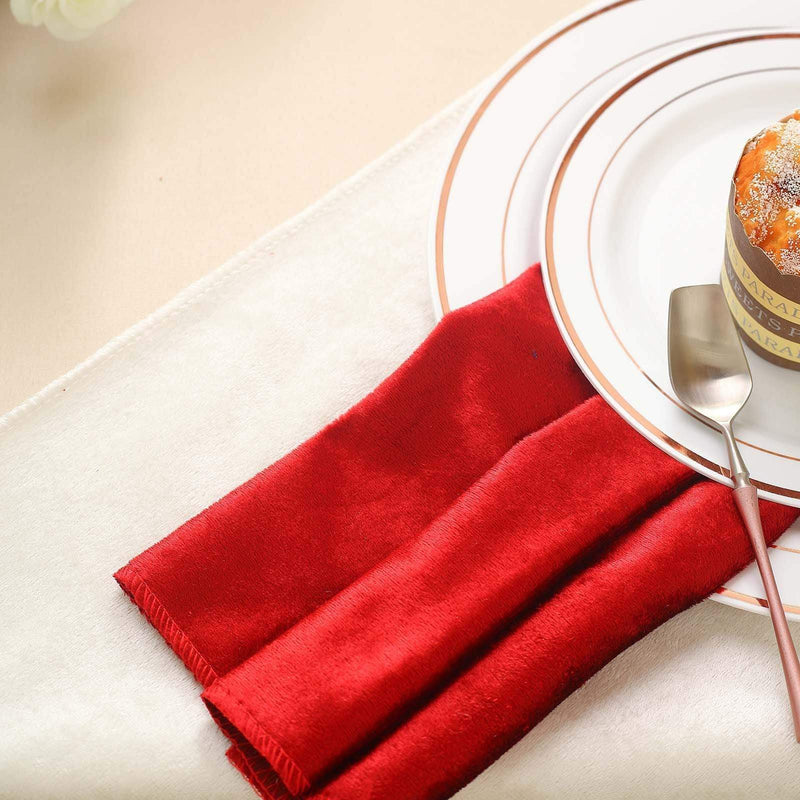 5 pcs 20"x20" Premium Velvet Napkins