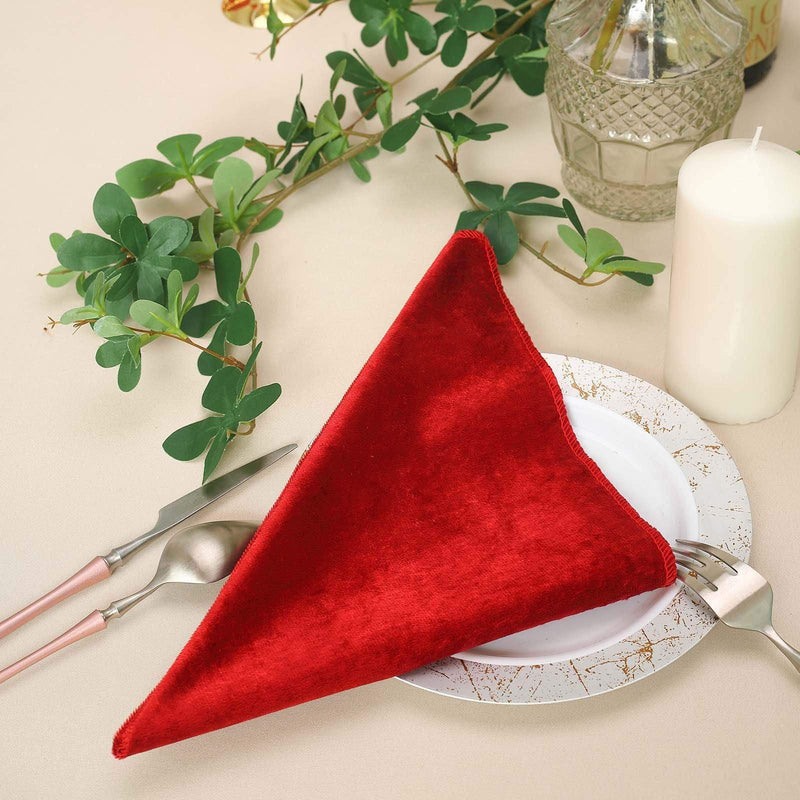 5 pcs 20"x20" Premium Velvet Napkins