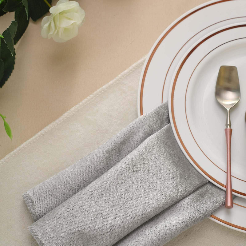 5 pcs 20"x20" Premium Velvet Napkins