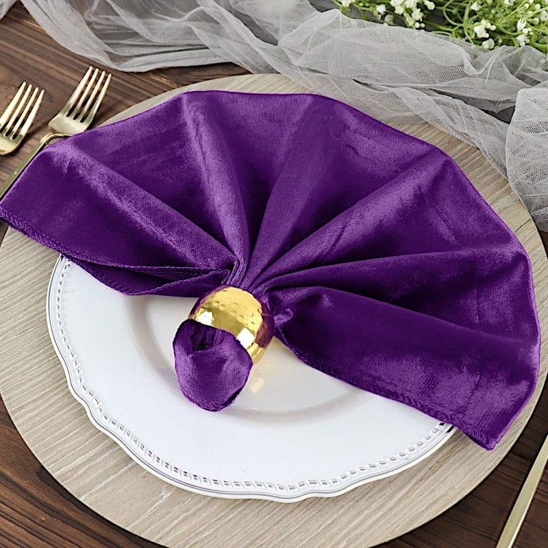 5 pcs 20"x20" Premium Velvet Napkins