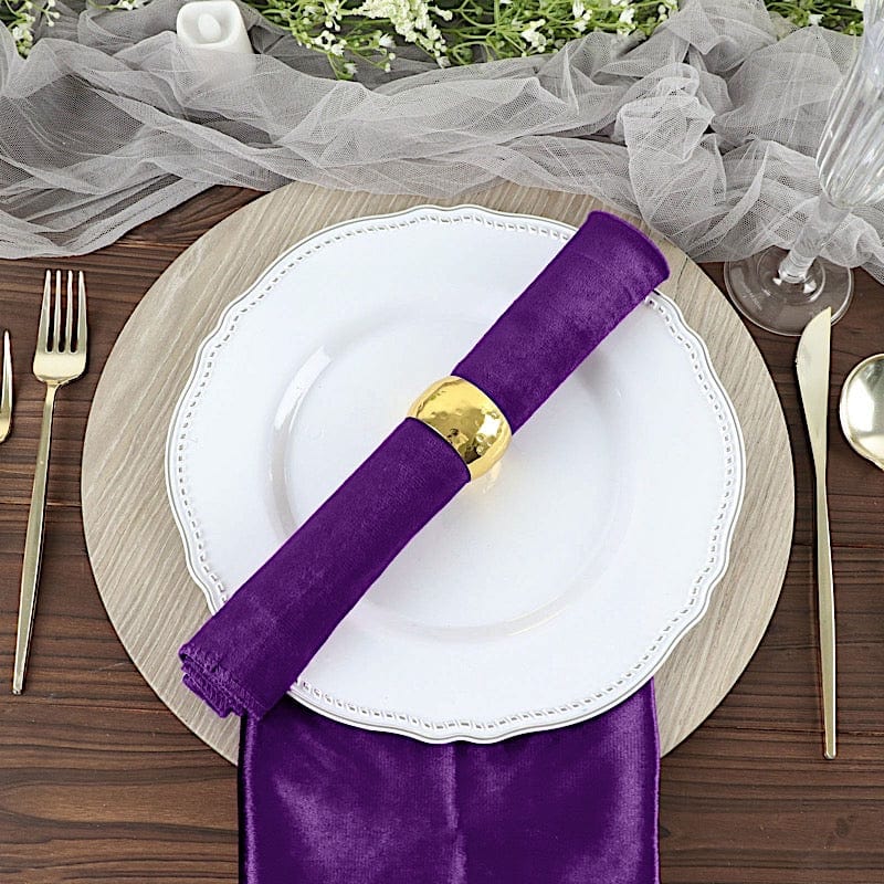5 pcs 20"x20" Premium Velvet Napkins