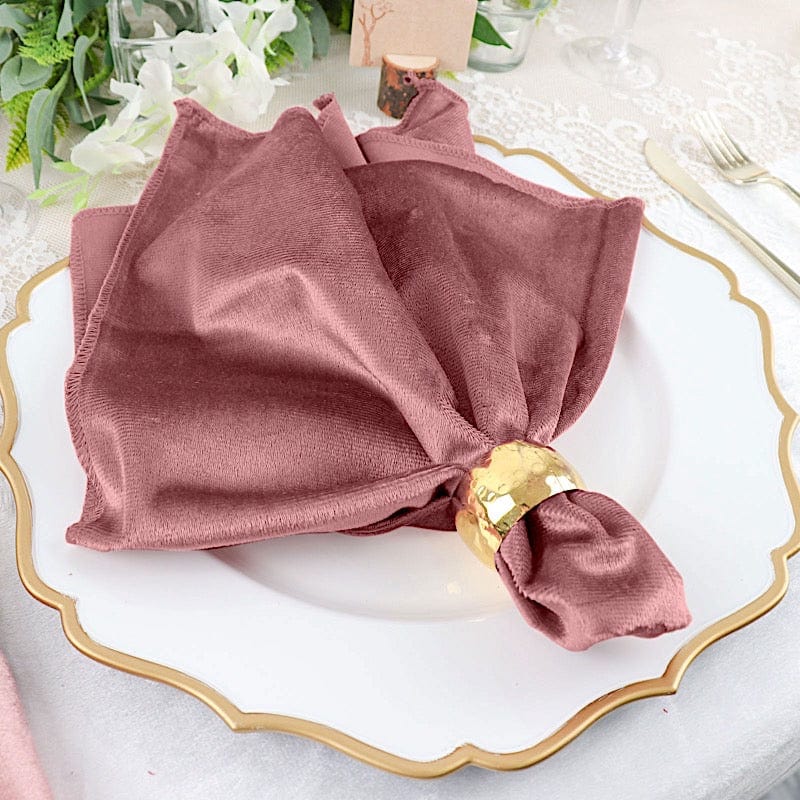 5 pcs 20"x20" Premium Velvet Napkins