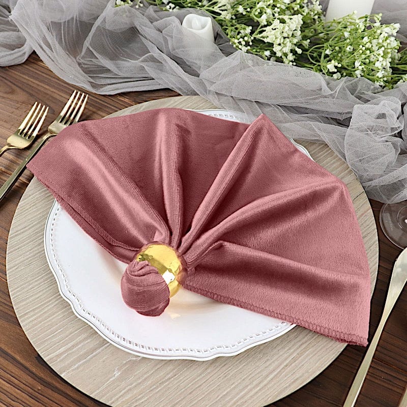 5 pcs 20"x20" Premium Velvet Napkins