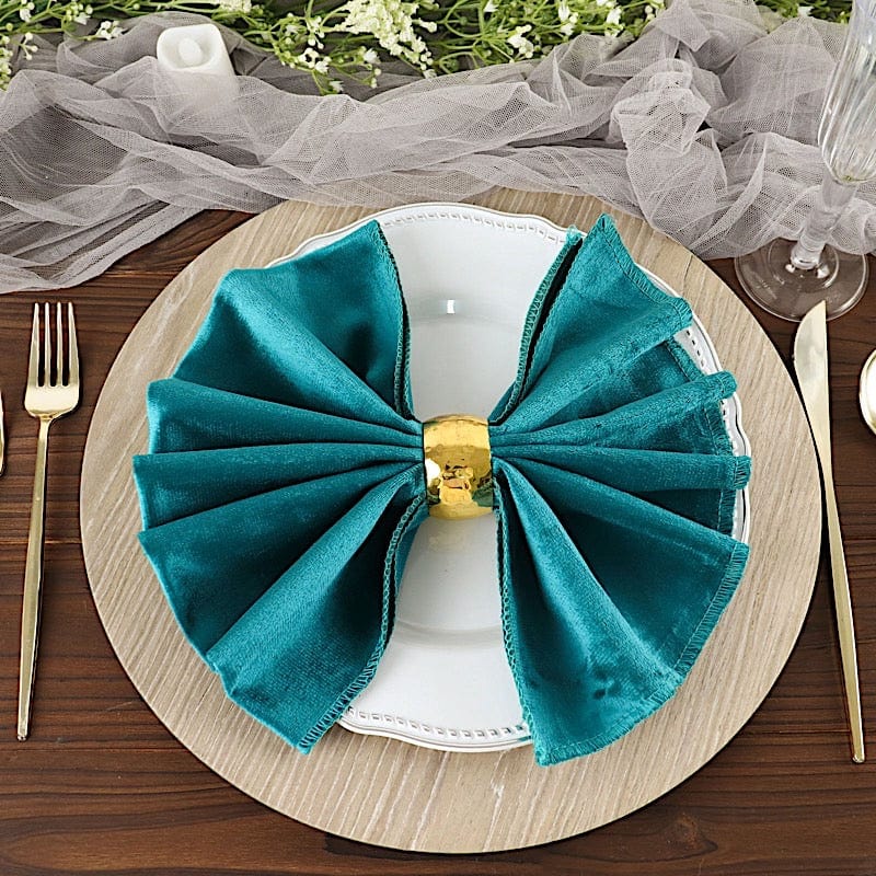 5 pcs 20"x20" Premium Velvet Napkins