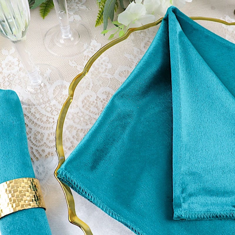 5 pcs 20"x20" Premium Velvet Napkins