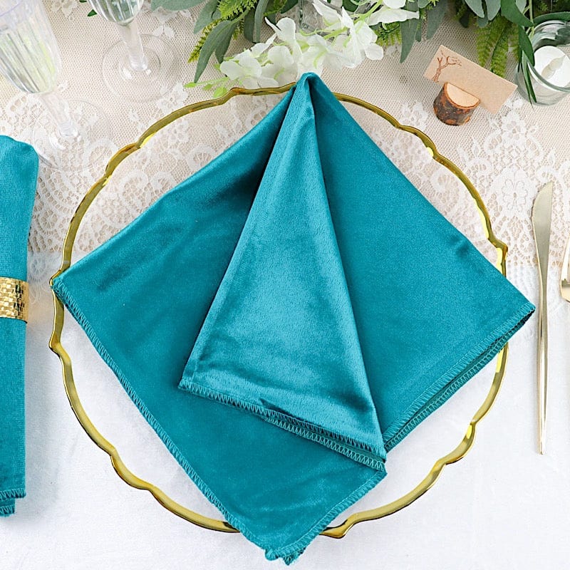 5 pcs 20"x20" Premium Velvet Napkins