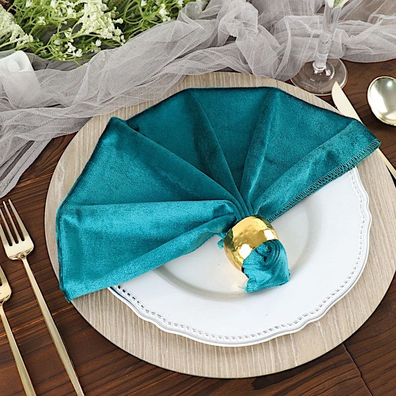 5 pcs 20"x20" Premium Velvet Napkins