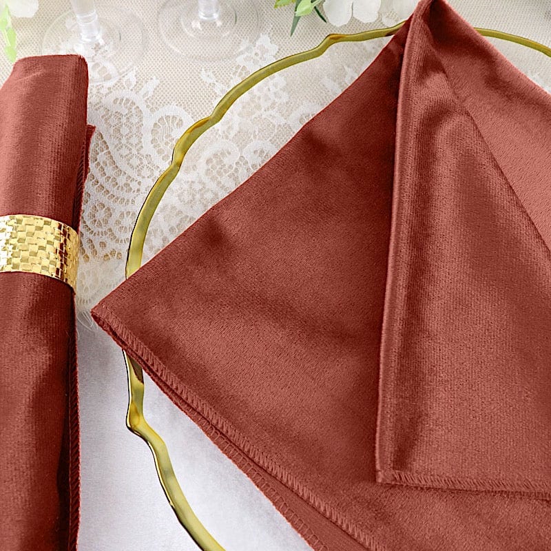5 pcs 20"x20" Premium Velvet Napkins