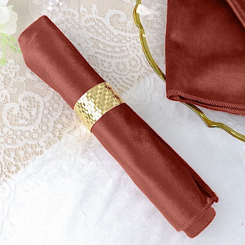 5 pcs 20"x20" Premium Velvet Napkins