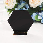 5 pcs 5" tall Hexagon Acrylic Stands Table Numbers Holders