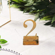 5 pcs 5" tall Hexagon Acrylic Stands Table Numbers Holders