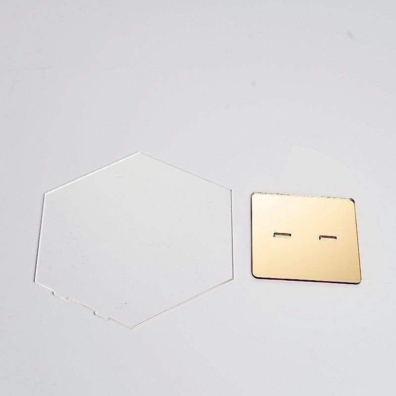 5 pcs 5" tall Hexagon Acrylic Stands Table Numbers Holders