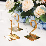 5 pcs 5" tall Hexagon Acrylic Stands Table Numbers Holders