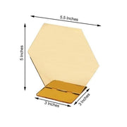 5 pcs 5" tall Hexagon Acrylic Stands Table Numbers Holders