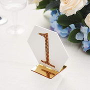 5 pcs 5" tall Hexagon Acrylic Stands Table Numbers Holders