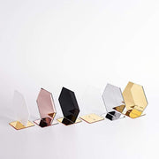 5 pcs 5" tall Hexagon Acrylic Stands Table Numbers Holders