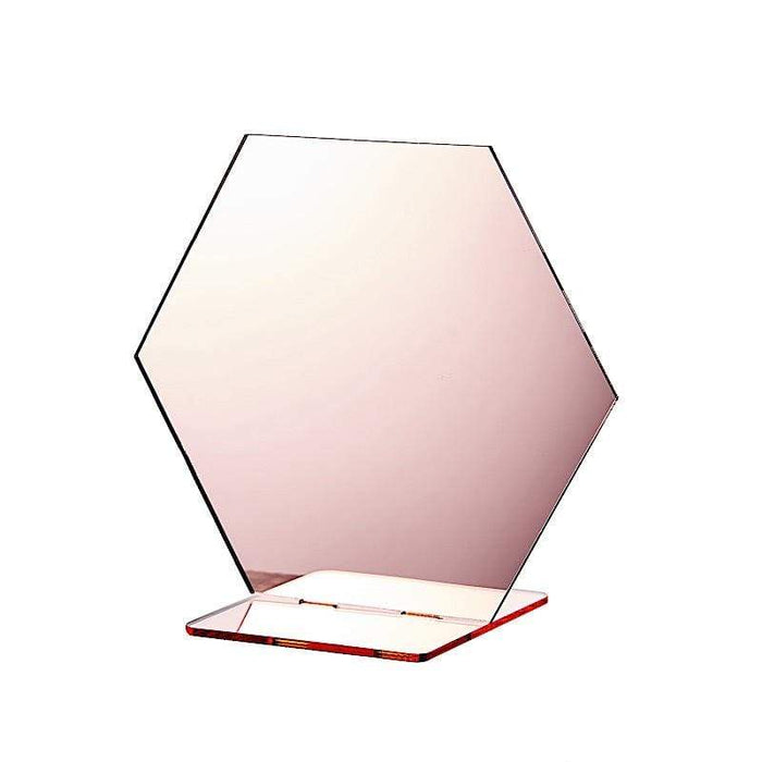 5 pcs 5" tall Hexagon Acrylic Stands Table Numbers Holders FAV_BOARD03_5_RG