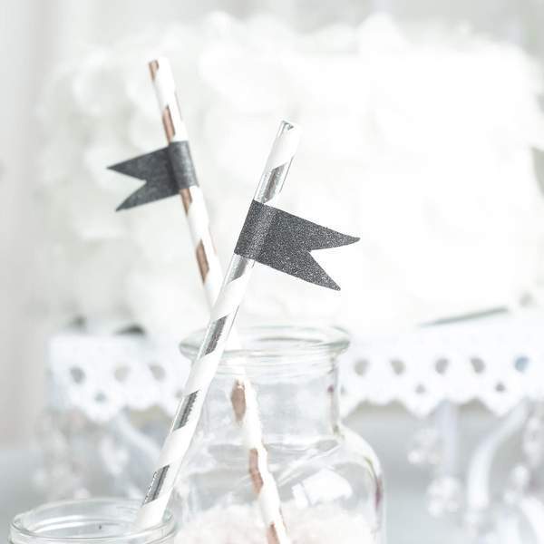 5 pcs 5 yards Self-Adhesive Glittery Washi Tapes