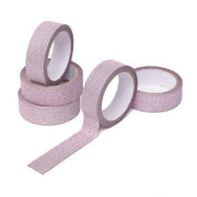 5 pcs 5 yards Self-Adhesive Glittery Washi Tapes GLIT_TAPE_001_PINK