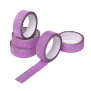 5 pcs 5 yards Self-Adhesive Glittery Washi Tapes GLIT_TAPE_001_PURP