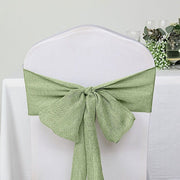 5 pcs 6" x 108" Faux Burlap Chair Sashes