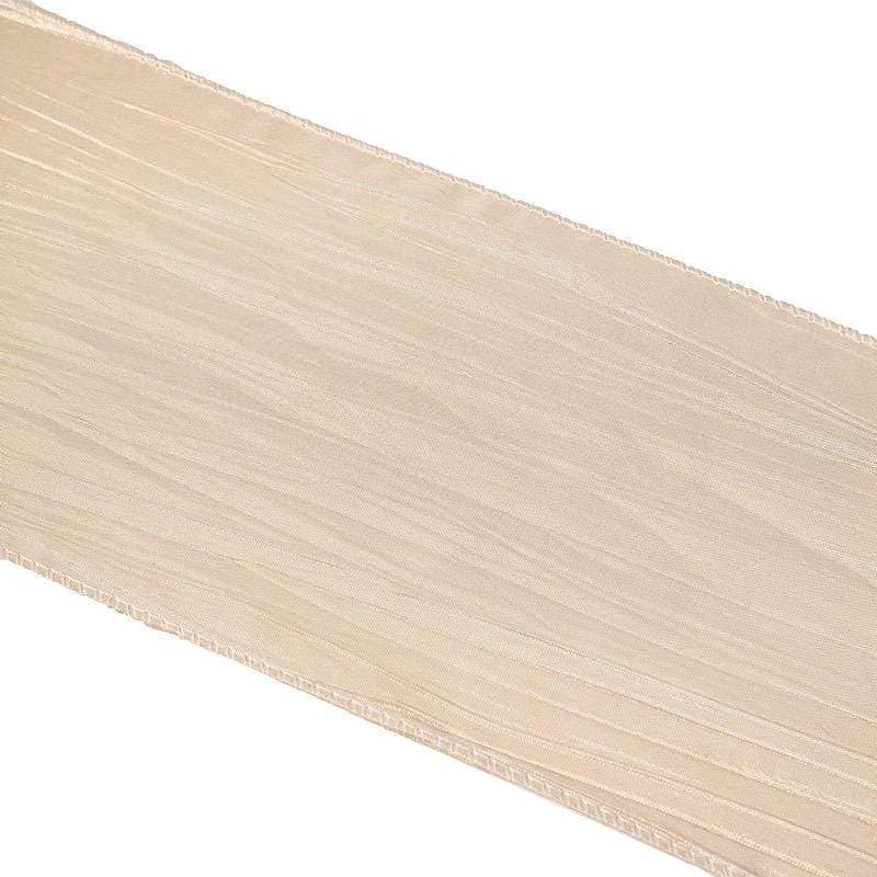5 pcs Accordion Crinkle Taffeta Chair Sashes