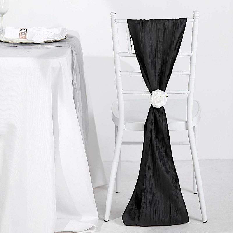 5 pcs Accordion Crinkle Taffeta Chair Sashes