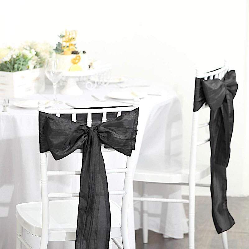 5 pcs Accordion Crinkle Taffeta Chair Sashes
