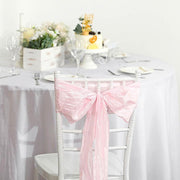 5 pcs Accordion Crinkle Taffeta Chair Sashes