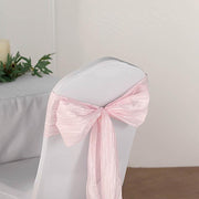 5 pcs Accordion Crinkle Taffeta Chair Sashes