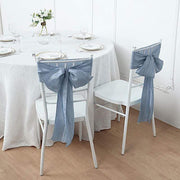 5 pcs Accordion Crinkle Taffeta Chair Sashes