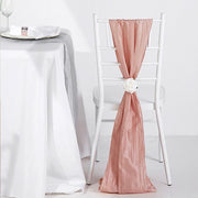 5 pcs Accordion Crinkle Taffeta Chair Sashes