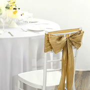 5 pcs Accordion Crinkle Taffeta Chair Sashes