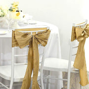 5 pcs Accordion Crinkle Taffeta Chair Sashes