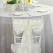 5 pcs Accordion Crinkle Taffeta Chair Sashes