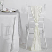 5 pcs Accordion Crinkle Taffeta Chair Sashes