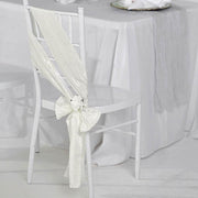 5 pcs Accordion Crinkle Taffeta Chair Sashes