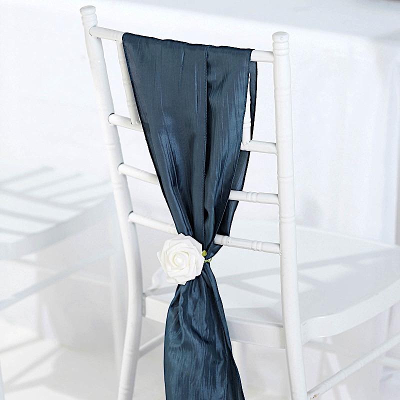 5 pcs Accordion Crinkle Taffeta Chair Sashes