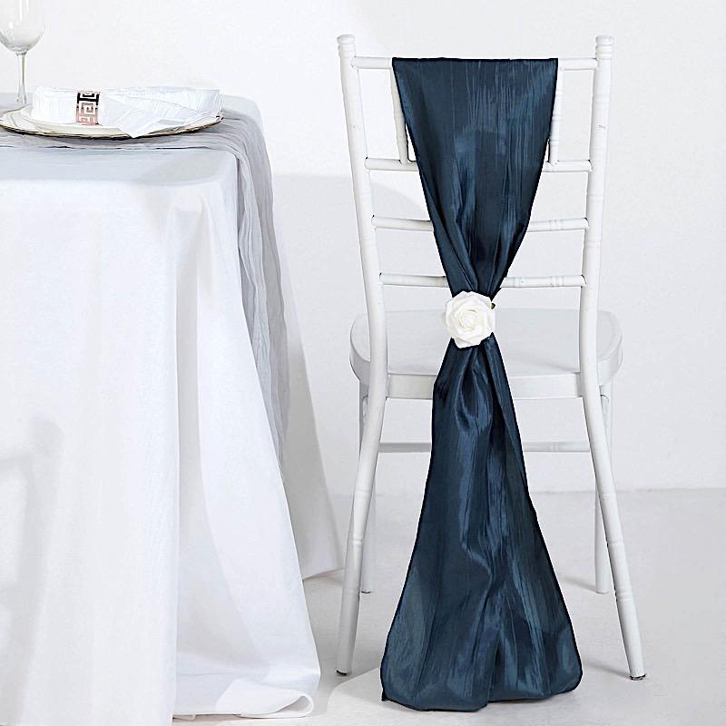 5 pcs Accordion Crinkle Taffeta Chair Sashes