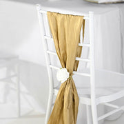 5 pcs Accordion Crinkle Taffeta Chair Sashes