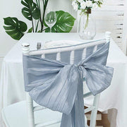 5 pcs Accordion Crinkle Taffeta Chair Sashes