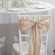 5 pcs Accordion Crinkle Taffeta Chair Sashes