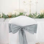 5 pcs Accordion Crinkle Taffeta Chair Sashes