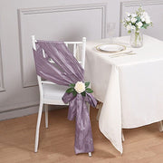 5 pcs Accordion Crinkle Taffeta Chair Sashes