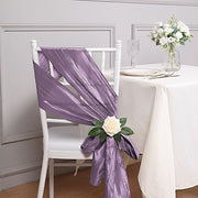 5 pcs Accordion Crinkle Taffeta Chair Sashes