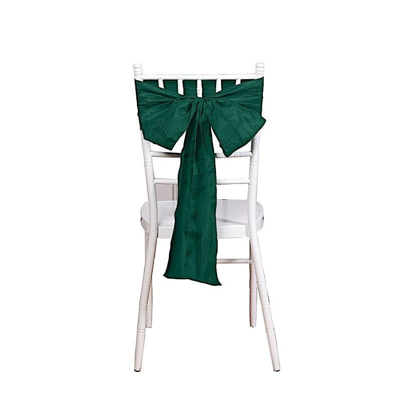 5 pcs Accordion Crinkle Taffeta Chair Sashes