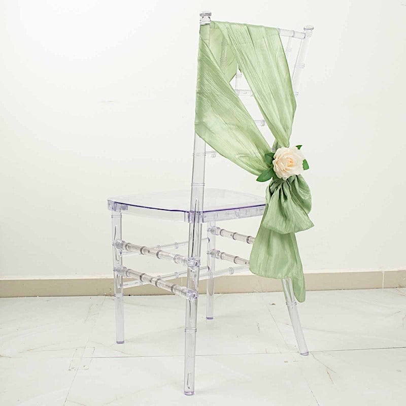 5 pcs Accordion Crinkle Taffeta Chair Sashes