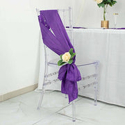 5 pcs Accordion Crinkle Taffeta Chair Sashes