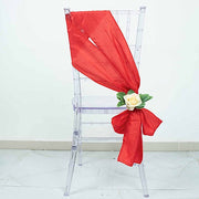 5 pcs Accordion Crinkle Taffeta Chair Sashes